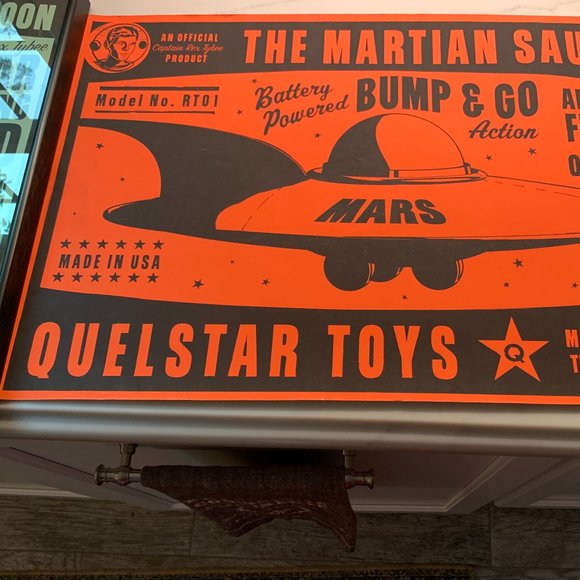 3 John W. Golden's Space Age Posters: Rocket, Robot, & Flying Saucer- SHIPS FREE - Picture 14 of 16